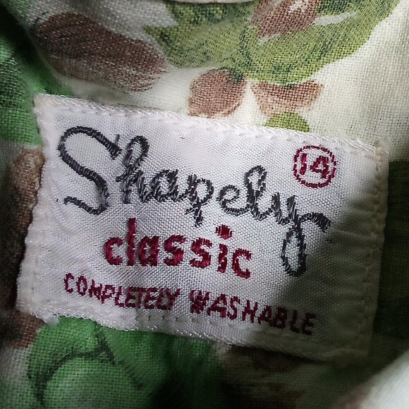 Vintage 70s Shapely Classic Floral Button Shirt - Picture 3 of 4